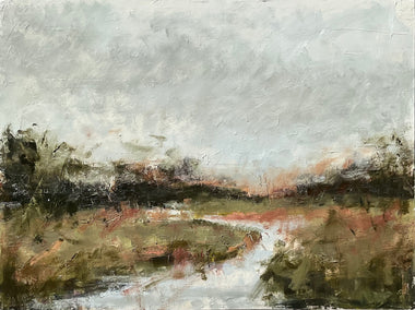 oil painting by Ronda Waiksnis titled Landscape's Reminder