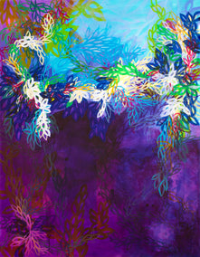 acrylic painting by Ruth-Anne Siegel titled Dream Away