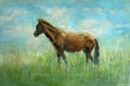 acrylic painting by Sally Adams titled Island Pony