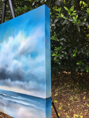 Sea Clouds by Nancy Hughes Miller |  Side View of Artwork 