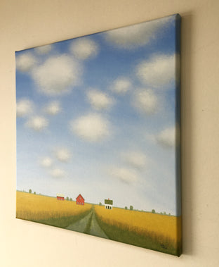 Road Past the Old Farm by Sharon France |  Side View of Artwork 