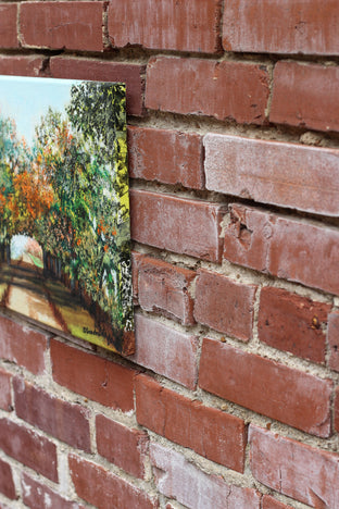 Autumn Tunnel by Shela Goodman |  Side View of Artwork 