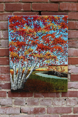 Birch Trees by Shela Goodman |  Context View of Artwork 