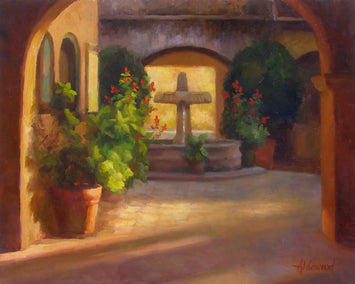 oil painting by Sherri Aldawood titled Morning Quiet