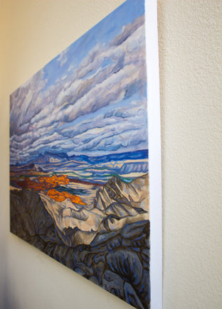 Storm Over the Valley of Fire by Crystal DiPietro |  Side View of Artwork 