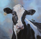 Original art for sale at UGallery.com | Slurp by Jan Fontecchio Perley | $525 | oil painting | 12' h x 12' w | thumbnail 1