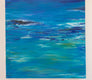 Original art for sale at UGallery.com | Serene Blue by Kajal Zaveri | $2,075 | oil painting | 30' h x 30' w | thumbnail 3