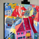 Original art for sale at UGallery.com | Cesky Krumlov by Stanislav Sidorov | $3,000 | oil painting | 36' h x 30' w | thumbnail 2