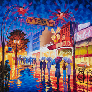 Moulin Rouge on Boulevard de Clichy. Night Lights Reflection. by Stanislav Sidorov |  Artwork Main Image 