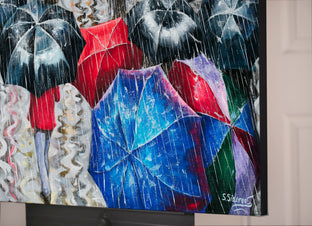 Street Under the Rain. New York by Stanislav Sidorov |  Side View of Artwork 