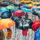 Original art for sale at UGallery.com | Street Under the Rain. New York by Stanislav Sidorov | $1,800 | oil painting | 24' h x 36' w | thumbnail 3