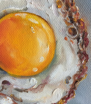 Sunny Side Up Egg by Kristine Kainer |   Closeup View of Artwork 