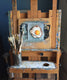 Original art for sale at UGallery.com | Sunny Side Up Egg by Kristine Kainer | $325 | oil painting | 6' h x 6' w | thumbnail 3