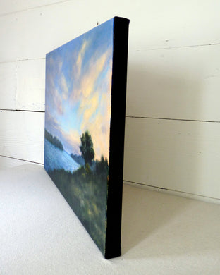 A Sunrise at the River by Elizabeth Garat |  Side View of Artwork 