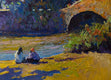 Original art for sale at UGallery.com | Fall In Central Park, New York by Suren Nersisyan | $2,000 | oil painting | 36' h x 24' w | thumbnail 4