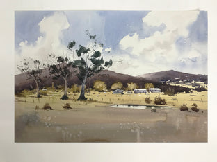 Clouds over the Hills by Swarup Dandapat |   Closeup View of Artwork 