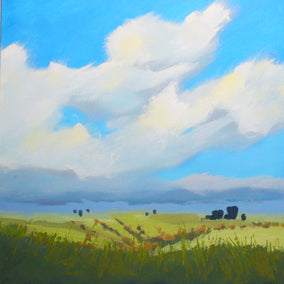 acrylic painting by Nancy Merkle titled Montana Sky