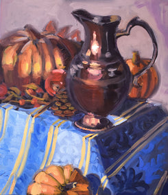 oil painting by Tara Zalewsky-Nease titled October Still Life