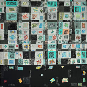 mixed media artwork by Terri Bell titled Pattern Segments