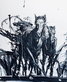 oil painting by Shao Yuan Zhang titled The Herd