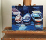 Original art for sale at UGallery.com | Three Amigos by Claudia Verciani | $825 | oil painting | 11' h x 14' w | thumbnail 3