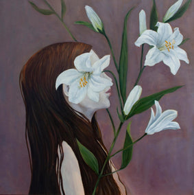 oil painting by Agnieszka Potrzebnicka titled Lilium II