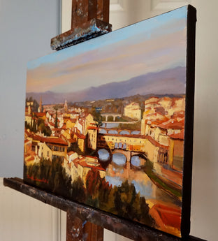 View of the Arno by Jonelle Summerfield |  Side View of Artwork 