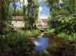 Original art for sale at UGallery.com | The Mill At Waterloo Village by Onelio Marrero | $475 | oil painting | 12' h x 16' w | thumbnail 4