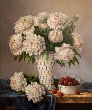 White Peonies by Nikolay Rizhankov |  Artwork Main Image 