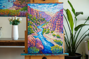 Canyon Scenery by Tao Bai |  Context View of Artwork 