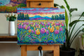 Original art for sale at UGallery.com | Sunset Tulips by Tao Bai | $1,225 | oil painting | 20' h x 28' w | thumbnail 3