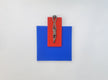 Original art for sale at UGallery.com | Climber on Red N Blue Square. by Yelitza Diaz | $450 | mixed media artwork | 16' h x 12' w | thumbnail 3